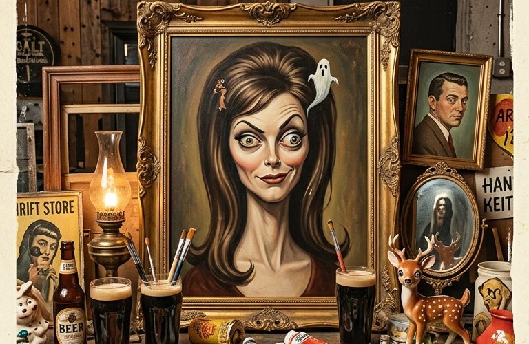 artagayne haunted thrift store paint night at cult classic 10-7